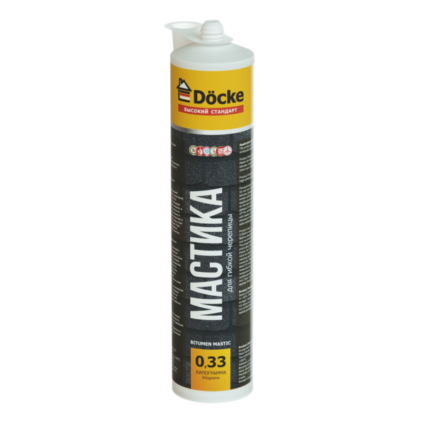 Мастика для гибкой черепицы Docke 0,29 л 0,33 кг